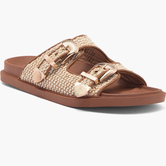Steve Madden Connely Buckle Slide Sandals - Picture 1 of 6